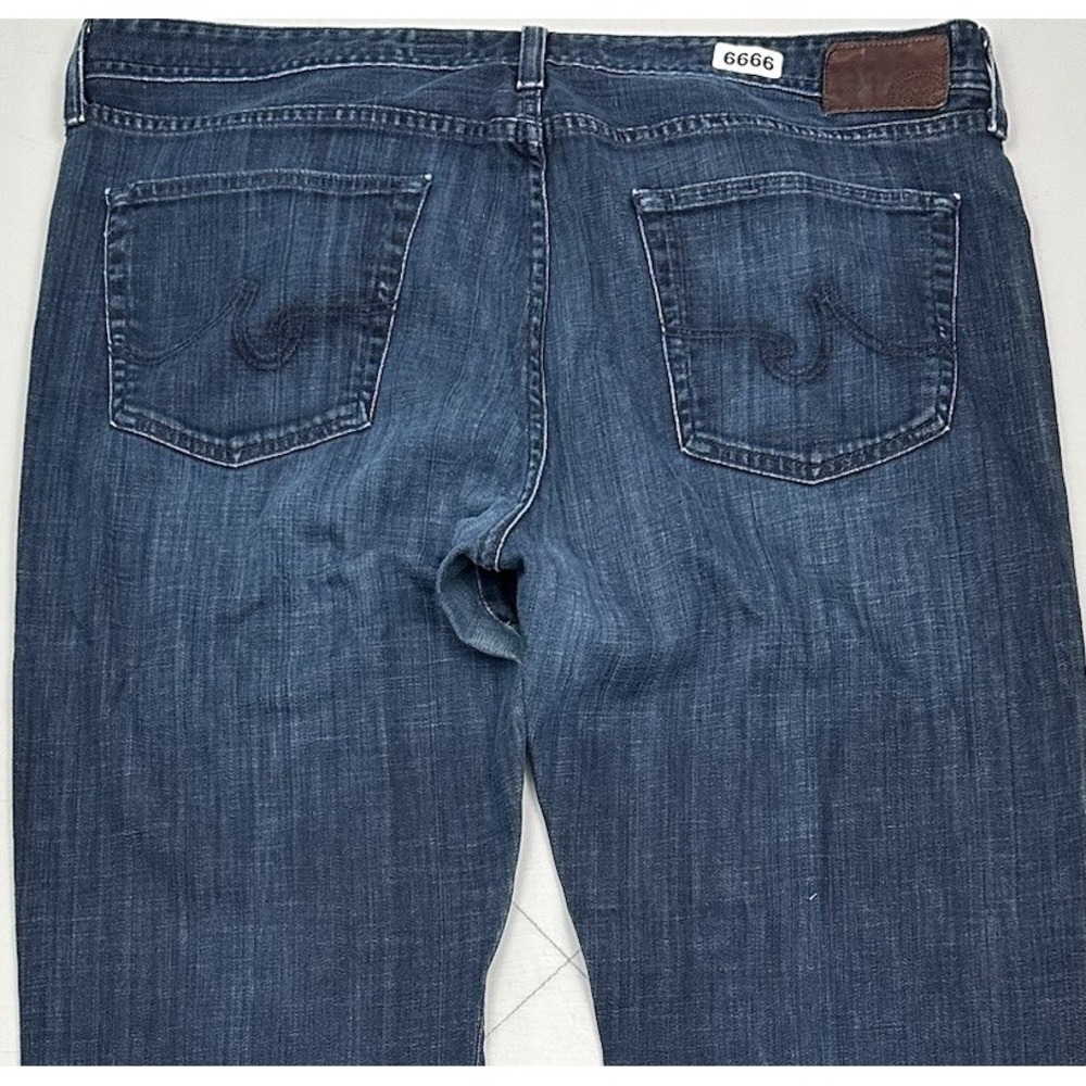 AG Adriano Goldschmied The Regent Boot Cut Jeans Actual 40x30 Blue Dark Wash USA